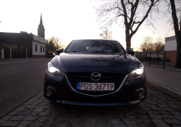 Mazda 3 cena 48600 przebieg: 101000, rok produkcji 2014 z Poniec małe 106